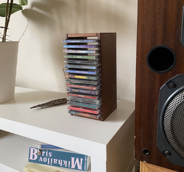 CD Storage Display Rack, Wooden CD Storage Box, CD Holder