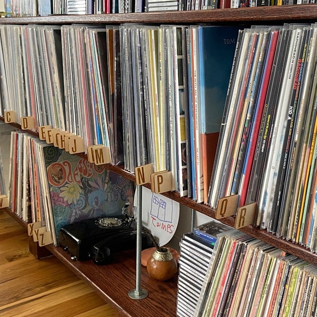 Eco Friendly, Black Both Sides Vinyl Record Dividers, A to Z, Poplar Dividers, Vinyl Album Organisation, LP Separators - cilpastore