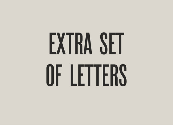 Extra Letter Set , Black Plywood Letters, Black Letter Set for Letter Boards - cilpastore