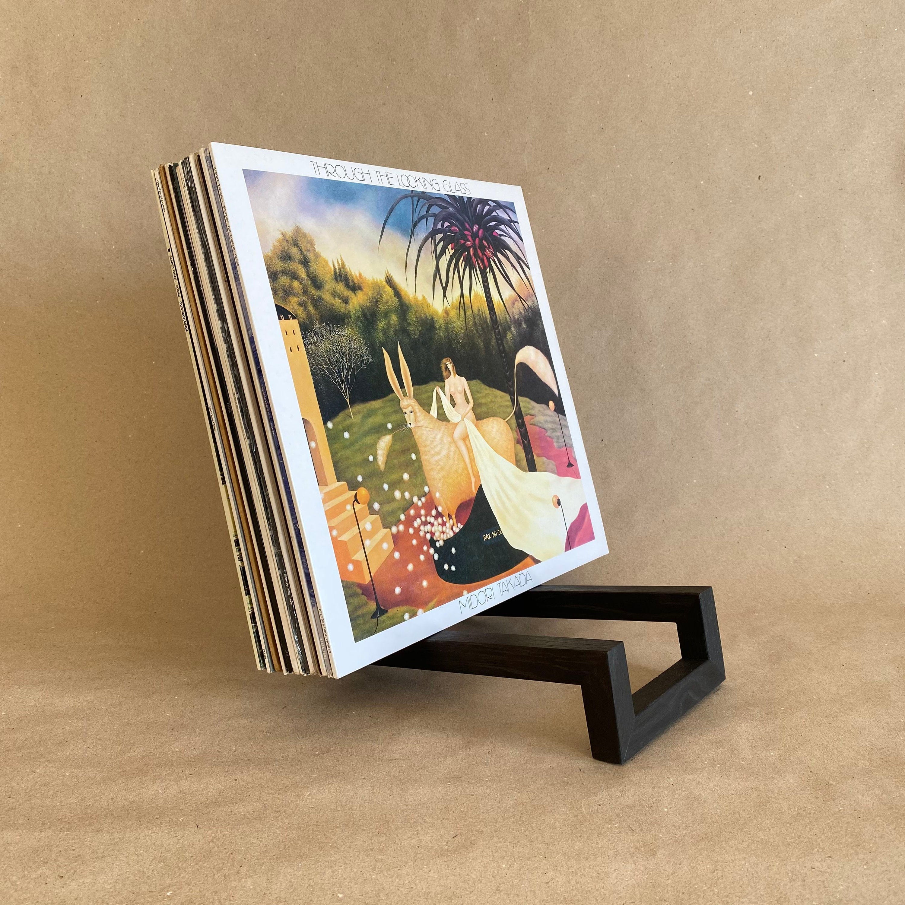 Unique Vinyl Rack, Wood Vinyl Records Storage, Modern design, Minimali ...