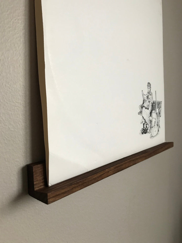 Vinyl Record Ledge, Eco Friendly, Wood Vinyl Record, Oak Shelf Display, Record shelf, Vinyl storage, Vinyl holder, Record holder - cilpastore