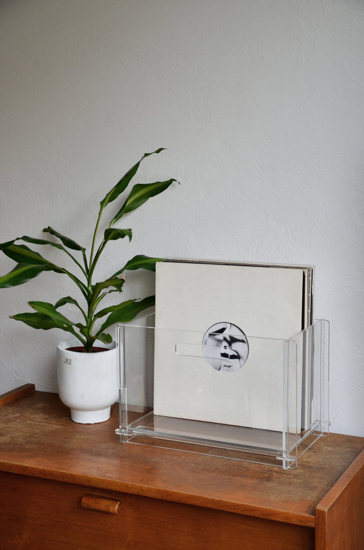 Vinyl Storage Box Display, Record Organizer, Plexiglass Vinyl Box, Minimalistic Vinyl Storage Box, Vinyl Display Box, Record Holder - cilpastore