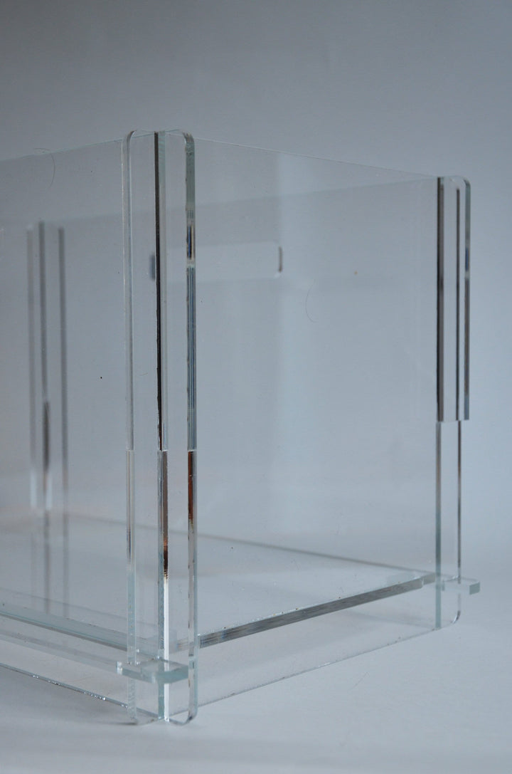 Vinyl Storage Box Display, Record Organizer, Plexiglass Vinyl Box, Minimalistic Vinyl Storage Box, Vinyl Display Box, Record Holder - cilpastore